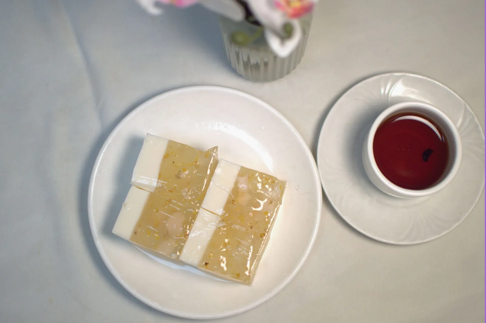 荔枝桂花椰汁糕