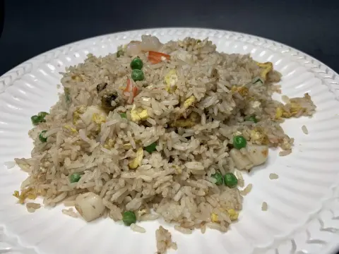 Assorted Seafood Fried Rice with Umami Dried Shrimp Sauce / 蝦醬海鮮炒飯