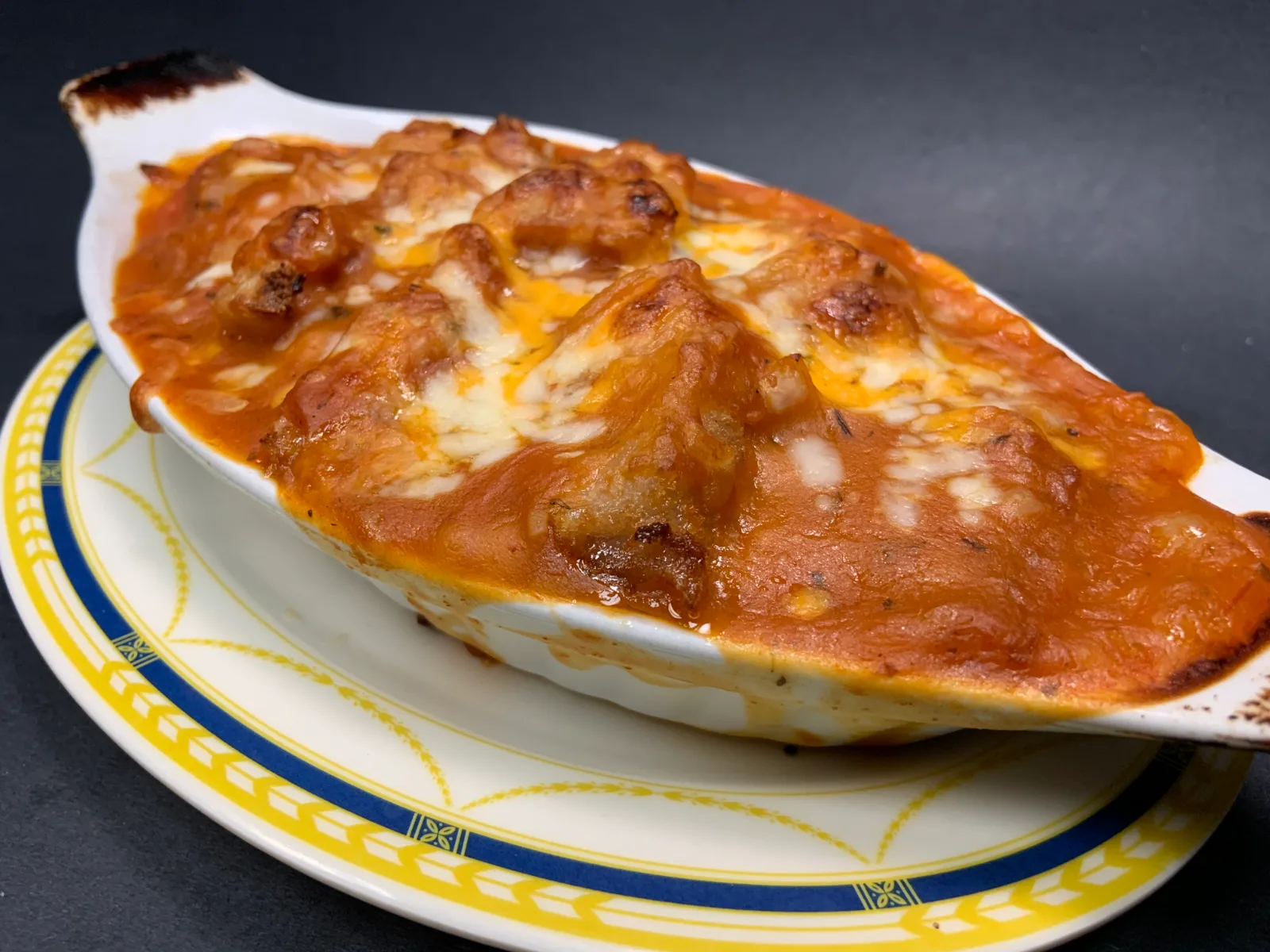 Cheesy Baked Pork Chop with Savoury Tomato Sauce