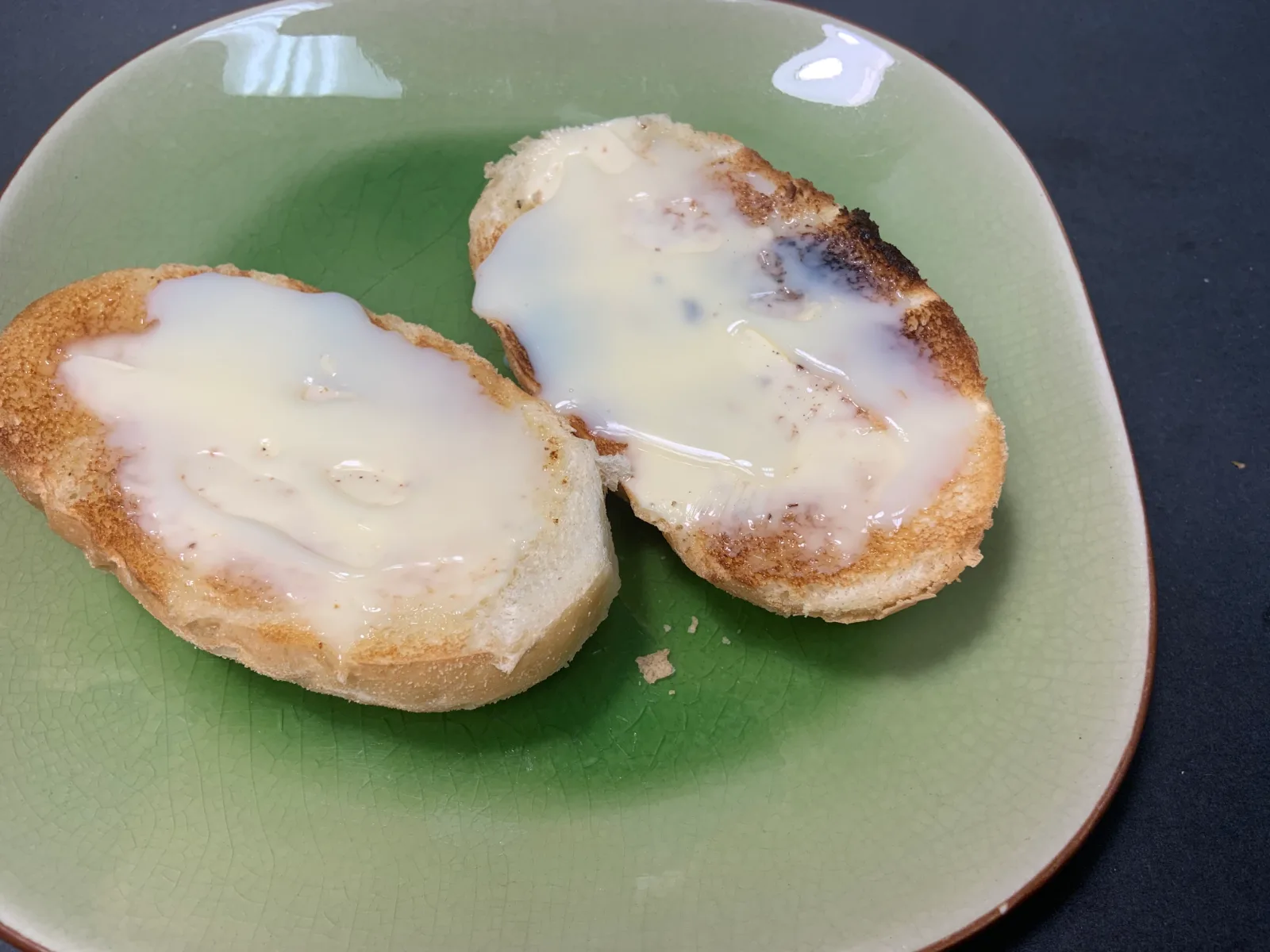Crispy French Bun with Condensed Milk & Butter
