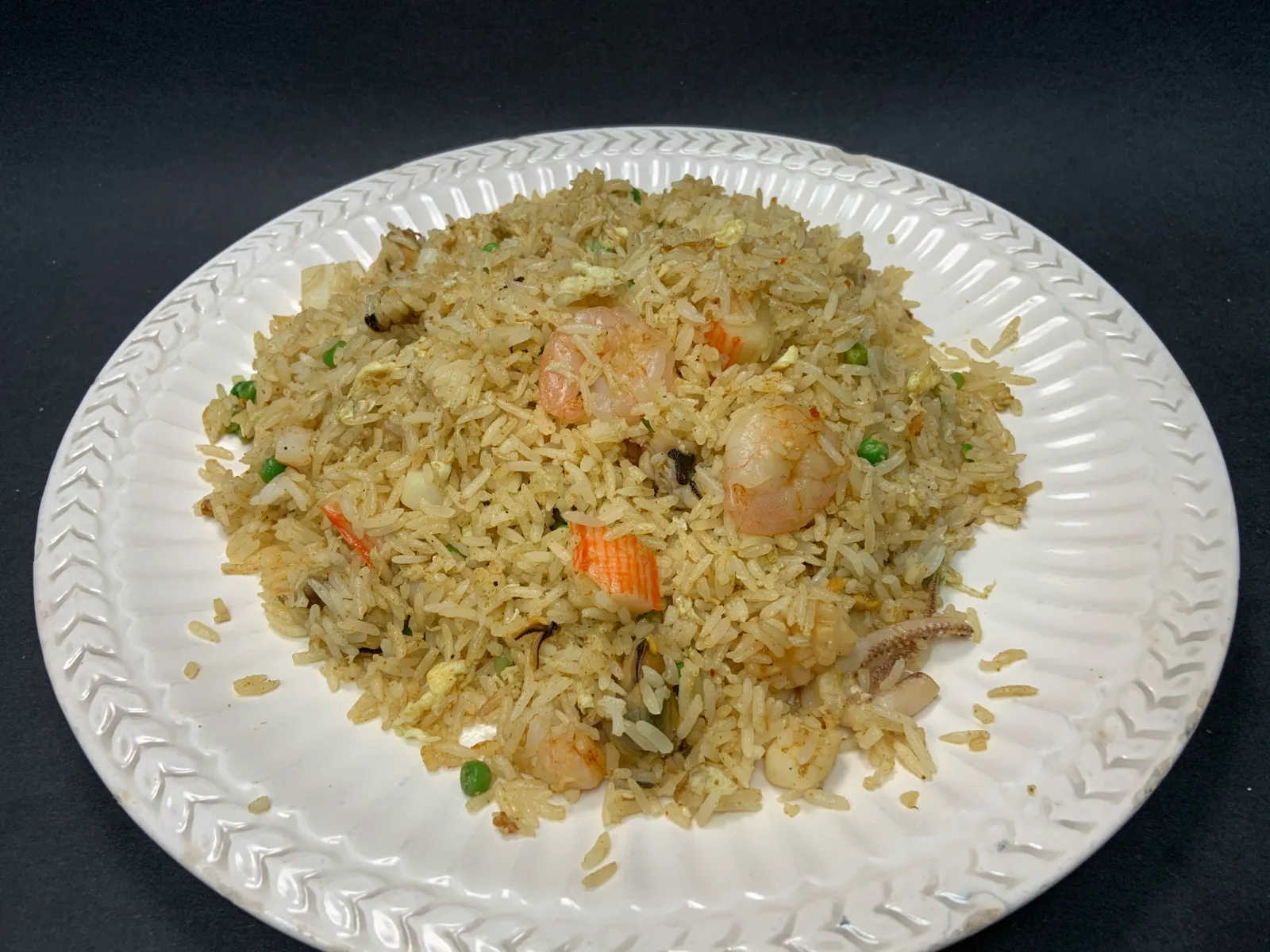 Curry Infused Assorted Seafood Fried Rice