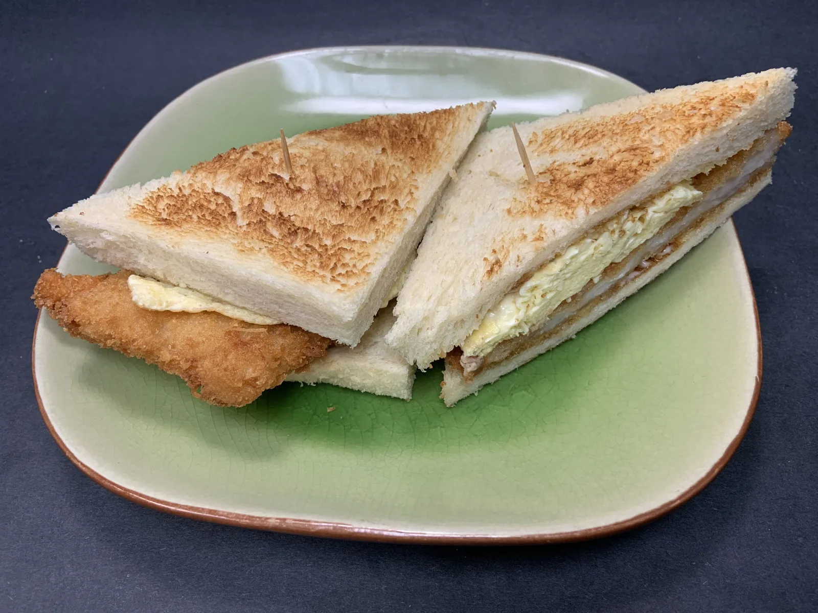Fish Cutlet & Egg Sandwich