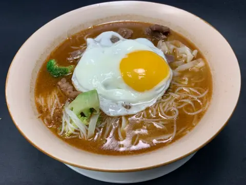 Satay Beef Noodle Soup / 沙爹牛肉